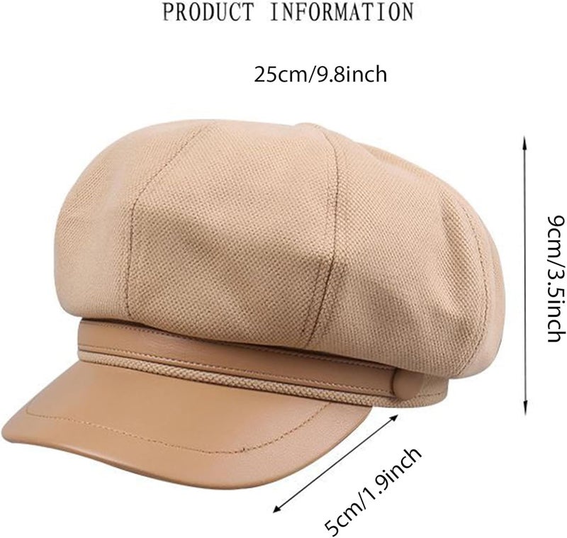 Busnos Newsboy Hats for Women and Men Beret Women's Hats & Caps Fall and Winter Womens Hat y2k Hat Women's Octagonal Cap - Image 3